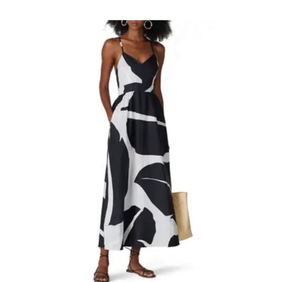 Anthropologie Dresses & Skirts - The Odells Linen Palm Print Maxi Dress